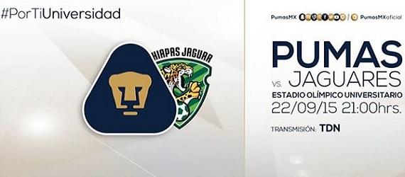 Pumas vs Jaguares de Chiapas