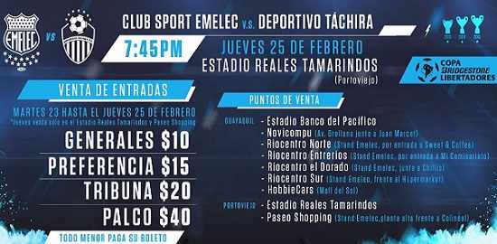Emelec vs Deportivo Táchira