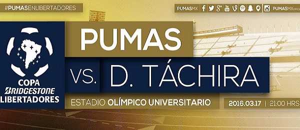 Pumas vs Deportivo Táchira