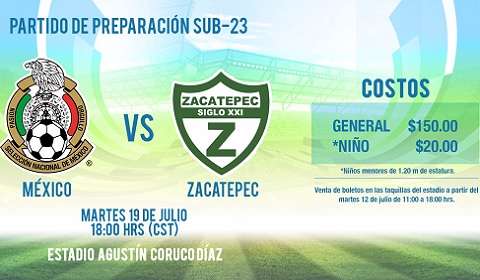 México Sub-23 vs Zacatepec