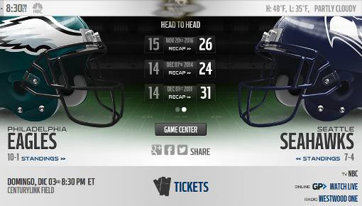 Philadelphia Eagles Vs Seattle Seahawks Live Stream | FBStreams