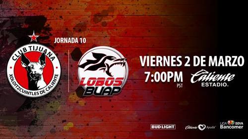Tijuana vs Lobos BUAP
