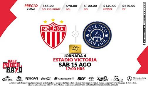 Necaxa vs Atlético San Luis
