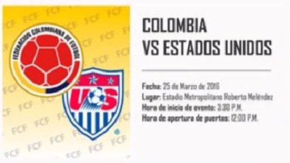 Colombia vs Estados Unidos