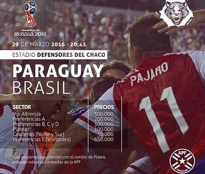 Paraguay vs Brasil