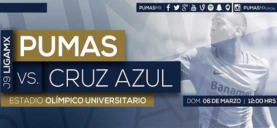 Pumas vs Cruz Azul