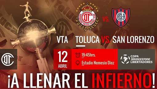 Toluca vs San Lorenzo