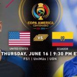 Estados Unidos vs Ecuador