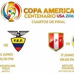 Estados Unidos vs Ecuador - Perú vs Colombia