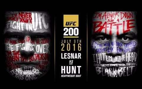 UFC 200 Brock Lesnar vs Mark Hunt