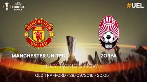 Manchester United vs Zorya