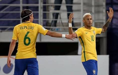Brasil aplasta 5-0 a Bolivia