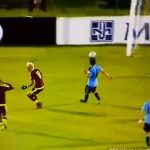 Increíble falla de Peñaranda sin portero ante Uruguay en las Eliminatorias [Vídeo]