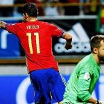 España, con algunos problemas, vence 4-0 a Macedonia