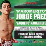Jorge Maromerito Paez vs Jonny Vaquero Navarrete