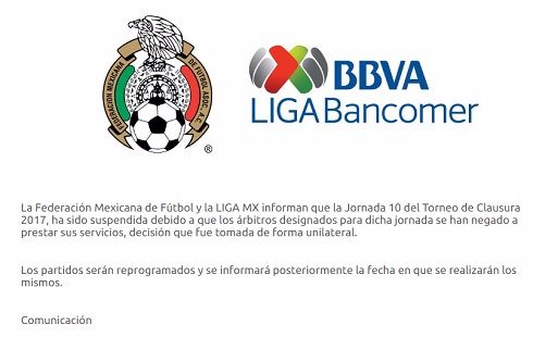Oficial FMF La jornada 10 del Torneo Clausura 2017