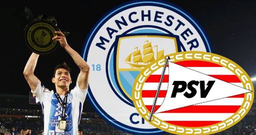 Hirving Lozano abría sido comprado por Manchester City y sería cedido a PSV