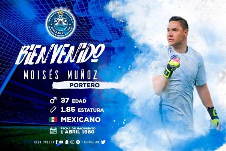 Moisés Muñoz refuerzo de Puebla