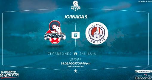 Cimarrones vs Atlético San Luis