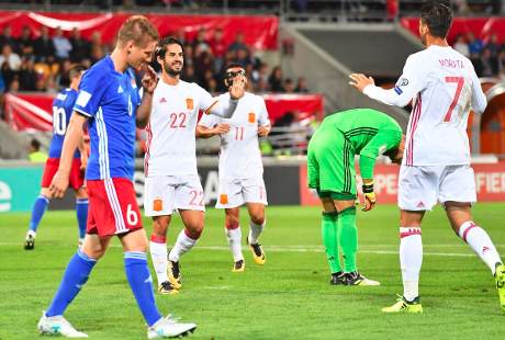 España aplasta 7-0 Liechtenstein e Italia vence 1-0 Israel en Eliminatorias UEFA 2018