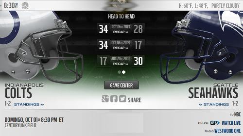Indianapolis Colts vs Seattle Seahawks