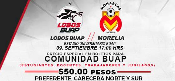 Resultado: Lobos BUAP vs Morelia [Vídeo Goles - Resumen] Jornada 8 Torneo  Apertura 2017