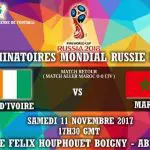 Costa de Marfil vs Marruecos