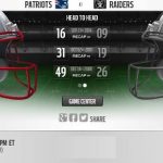 Oakland Raiders vs New England Patriots