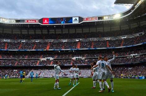 Real Madrid sufre, pero vence 3-2 al Málaga en la Liga Española 2017-18