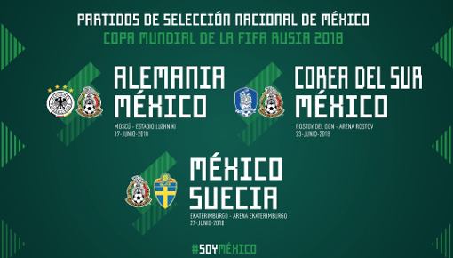 Fechas, Horarios y Probabilidades de los Partidos de México en el Mundial 2018