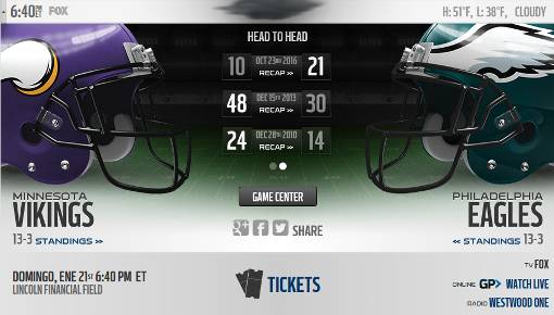 Resultado: Philadelphia Eagles vs Minnesota Vikings [Vídeo Resumen] Dónde  ver Final Conferencia NFL 2018