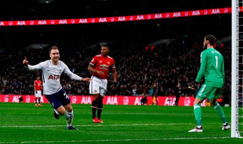 Tottenham vence 2-0 al Manchester United en la jornada 25 Premier League 2017-18