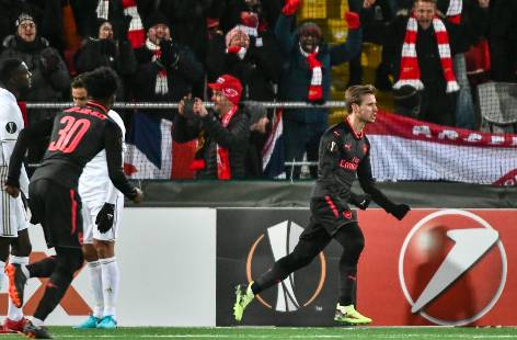 Arsenal golea 3-0 Ostersunds y se perfila a octavos de Final Europa League 2017-18