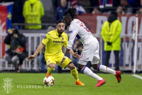 Lyon vence 3-1 al Villarreal en la ida de los 16avos de final de Europa League 2017-18