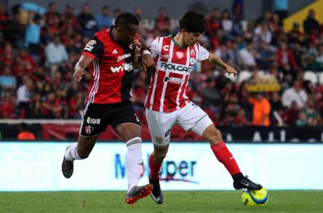 Necaxa salva el empate 1-1 con Atlas en el Torneo Clausura 2018
