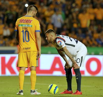 Tigres y América empatan 1-1 en un partido muy parejo del Torneo Clausura 2018
