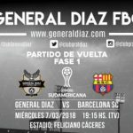 General Díaz vs Barcelona