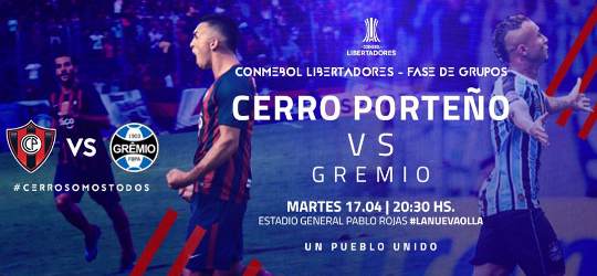 Cerro Porteño vs Gremio
