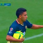 Repetición Gol Penal Cecilio Domínguez América vs Santos 1-0