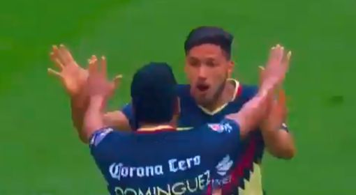 Repetición Gol de Bruno Valdez América vs Santos 2-0