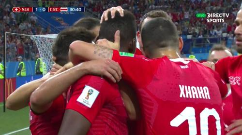 Gol de Blerim Dzemaili- Suiza vs Costa Rica 1-0 Mundial 2018