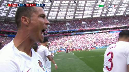 Gol de Cristiano Ronaldo- Portugal vs Marruecos 1-0 Mundial 2018
