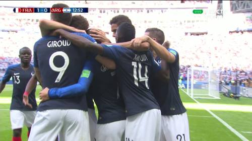 Gol de Penal de Antoine Griezmann- Francia vs Argentina 1-0 Mundial 2018