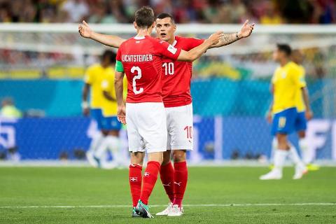 Gol de Steven Zuber- Brasil vs Suiza 1-1 Mundial 2018