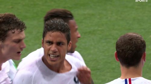 Gol de Raphael Varane- Uruguay vs Francia 0-1 Cuartos de Final Mundial 2018