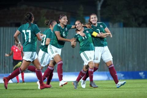 México golea 5-1 Trinidad y Tobago en su debut en Fútbol Femenil Juegos CyC 2018
