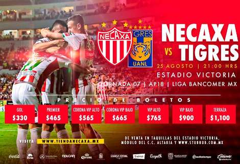 Necaxa vs Tigres
