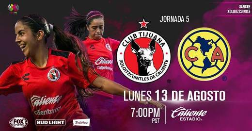 Resultado: Tijuana vs América [Vídeo Resumen- Gol] ver Jornada 5 Liga MX  Femenil Apertura 2018