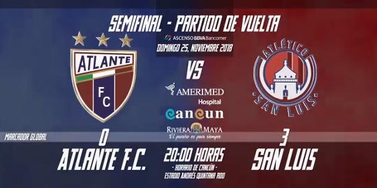 Atlante vs Atlético San Luis