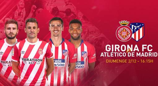 Resultado: Girona vs Atlético de Madrid [Vídeo Resumen- Goles] Jornada 14 Liga 2018-19